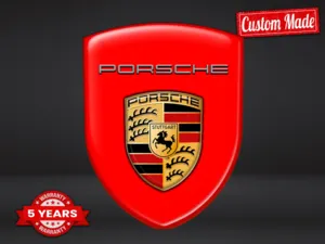 Porsche Badges Emblèmes Auto Limité Résistants Qualité